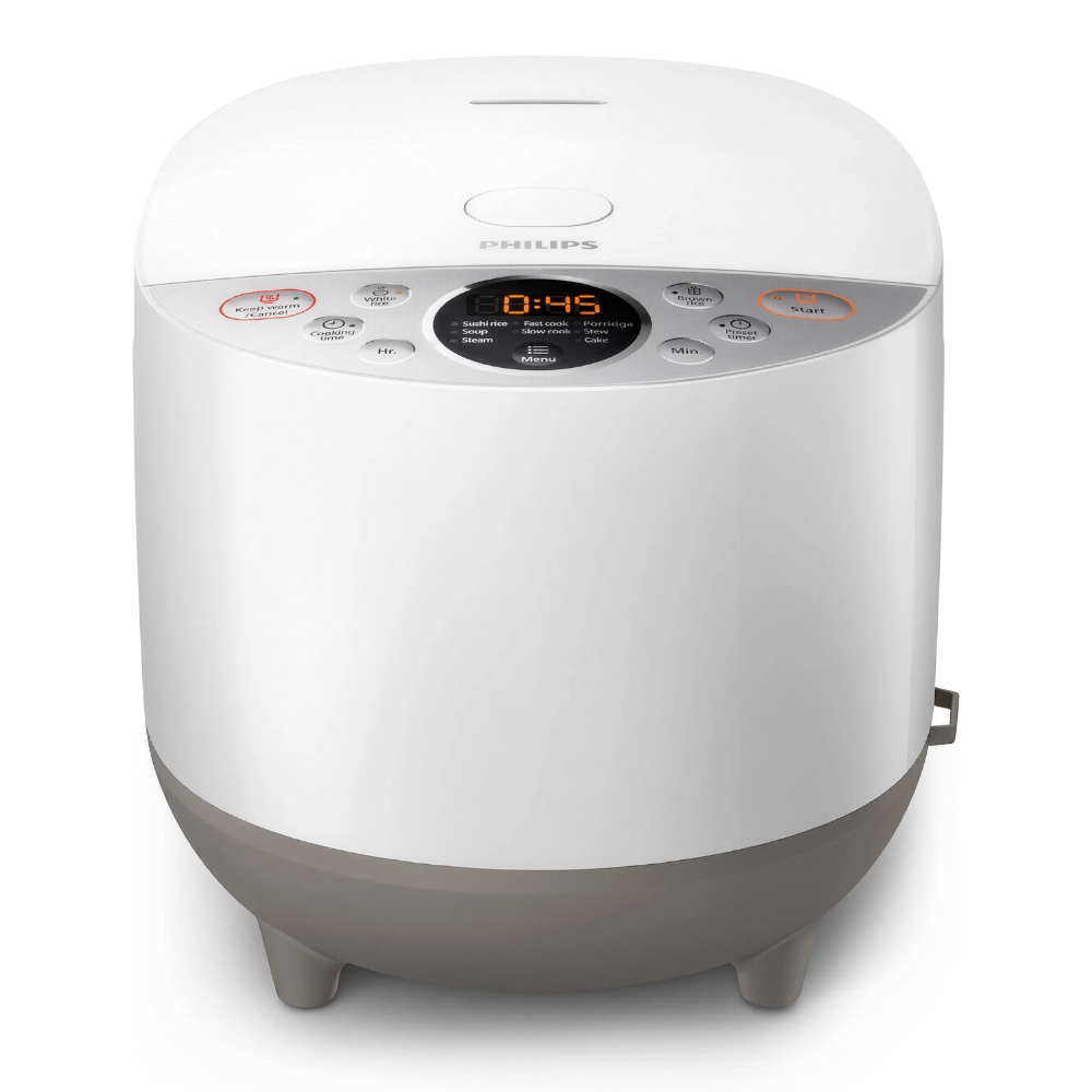 جهاز طهي الأرز الرقمي HD451555 سعة 5 لتر مع تسخين ثلاثي الأبعاد من فيليبس (2) فيليبس جهاز طهي الأرز الرقمي – سعة 5 لتر – تسخين ثلاثي الأبعاد – HD4515/55