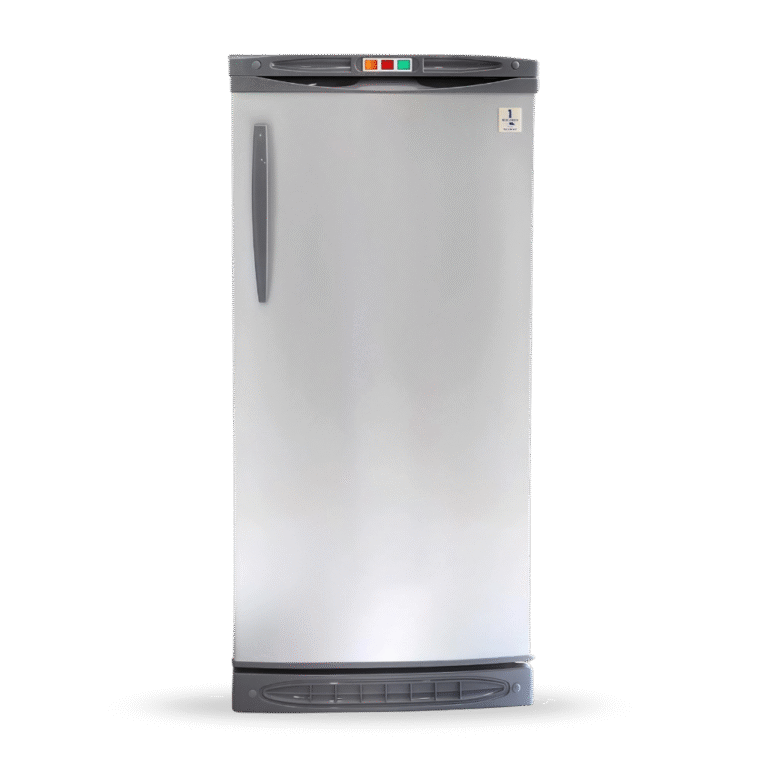 ديب فريزر ألاسكا رأسي – ٥ أدراج – نو فروست – سعة ٢٢٠ لتر – لون فضي – (UP180NF)