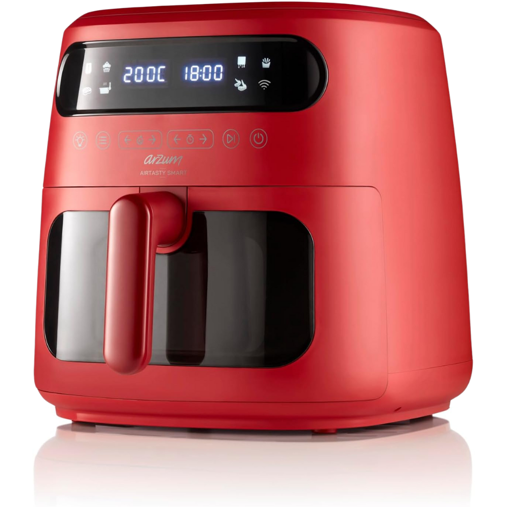 قلاية أرزوم Airtiesty Smart هوائية – 1750 وات – لون أحمر – تعمل بالهواء الساخن (1) قلاية أرزوم Airtiesty Smart هوائية – 1750 وات – لون أحمر – تعمل بالهواء الساخن