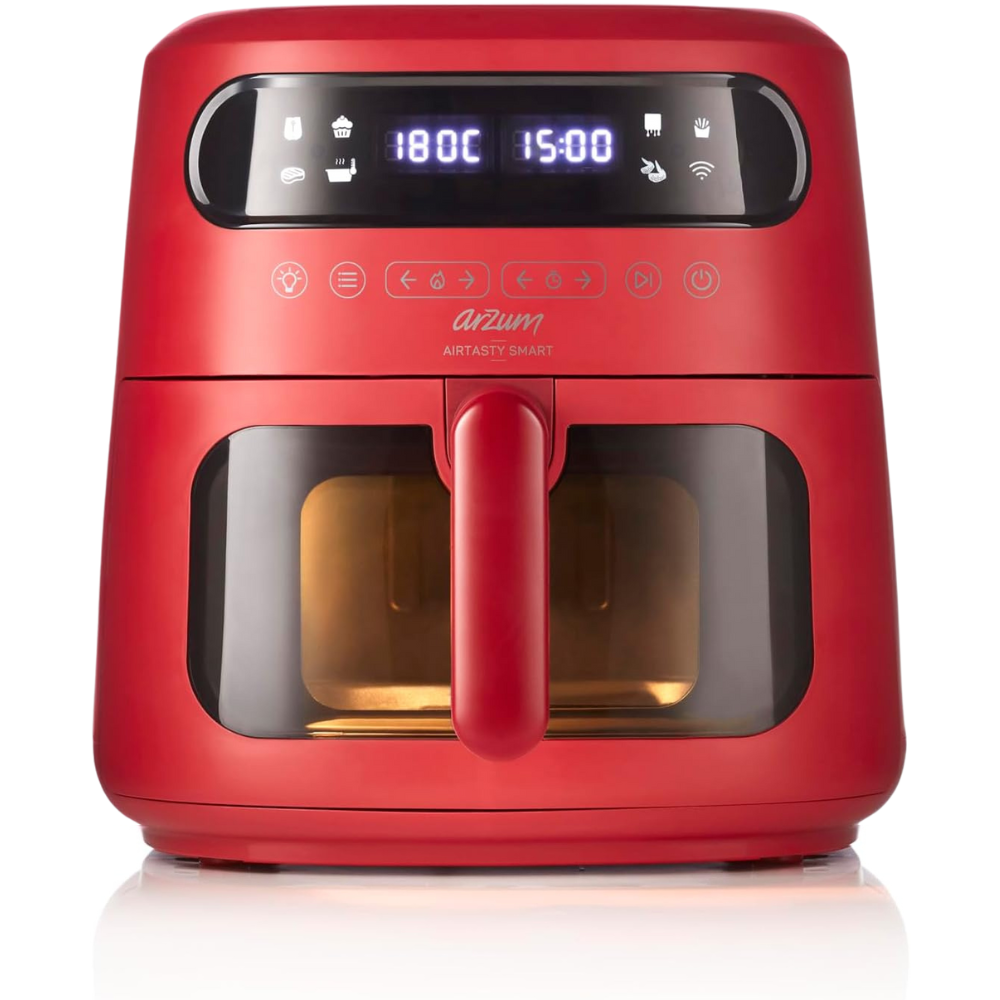 قلاية أرزوم Airtiesty Smart هوائية – 1750 وات – لون أحمر – تعمل بالهواء الساخن (2) قلاية أرزوم Airtiesty Smart هوائية – 1750 وات – لون أحمر – تعمل بالهواء الساخن