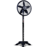 مروحة ستاند بريفكس جامبو، ٢١ بوصة، ٥ سرعات، مزودة بريموت كنترول، لون أسود (SFJ-211)