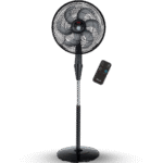 مروحة ستاند تيفال سايلنس فورس، ٦ شفرات، مضادة للبعوض، ريموت وتحكم في الارتفاع – أسود (VG4135EE)