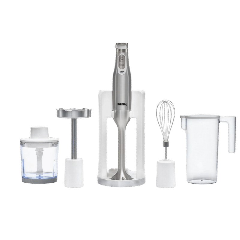 خلاط يدوي تانك – _1200_ وات – متعدد الوظائف – _6_ سرعات + توربو – أبيض ( CM-6004 )