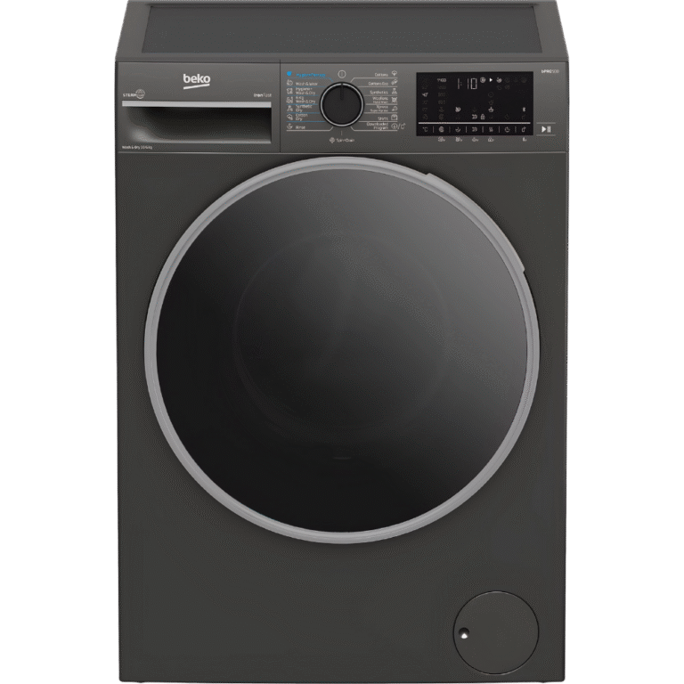 غسالة ملابس بيكو تحميل أمامي 10 كجم مع مجفف 6 كجم – بخار وإنفرتر برو سمارت – موديل MCI10640BWD