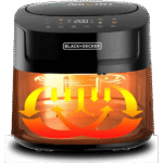 قلاية بلاك آند ديكر AF7210-B5 هوائية رقمية – 7.2 لتر – 1800 وات – 8 في 1 – شاشة لمس LED – تقنية الهواء السريع