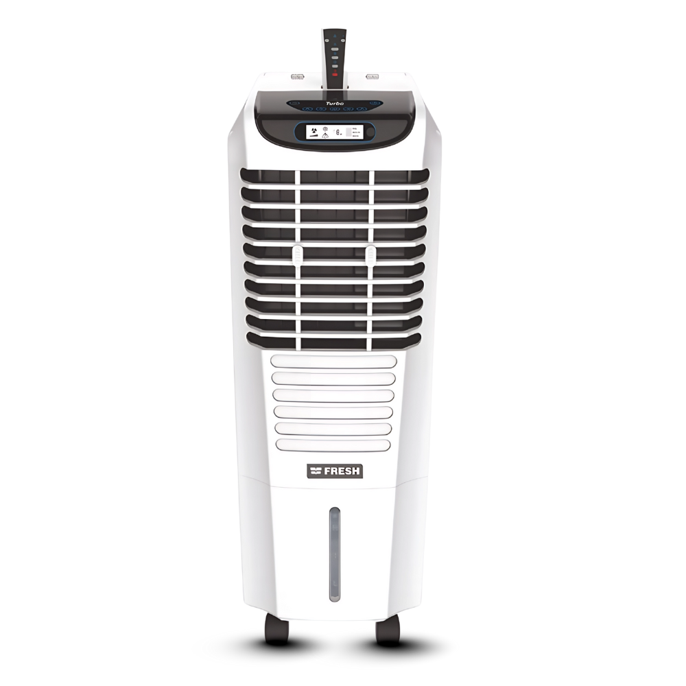 مبرد هواء فريش تربو ديچيتال،مزود بريموت كنترول، سعة 40 لتر ابيض (FA-V40D) مبرد هواء فريش ديجتال تربو، سعة 25 لتر، ابيض (FA-V25D)