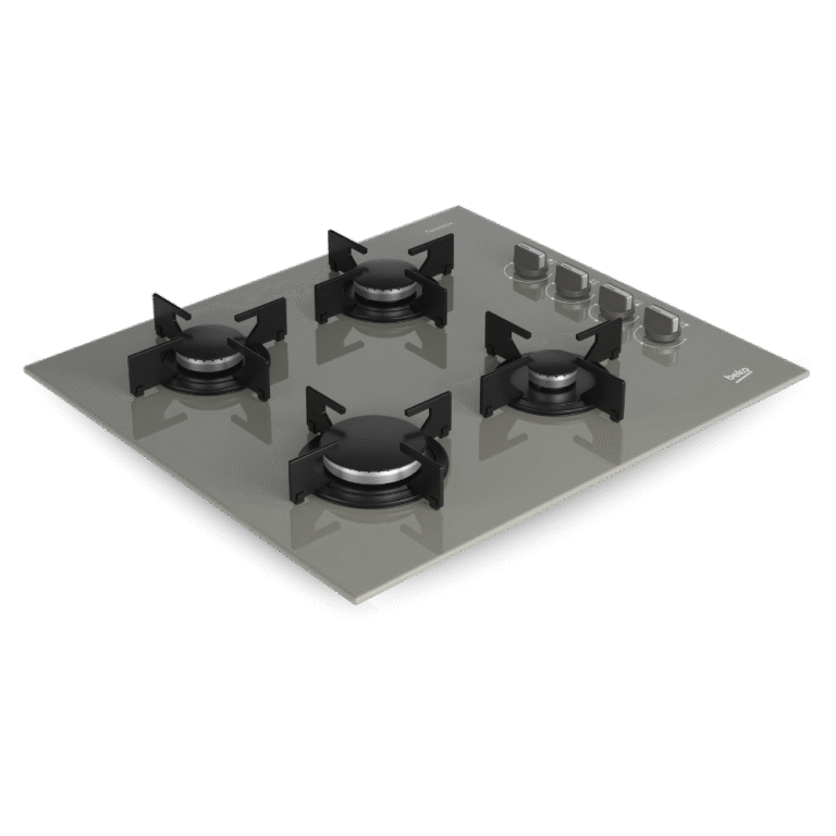 مسطح بلت-إن غاز بِيكو ‎60 سم، 4 شعلة، رمادى – موديل BOCD T 6010 EGE