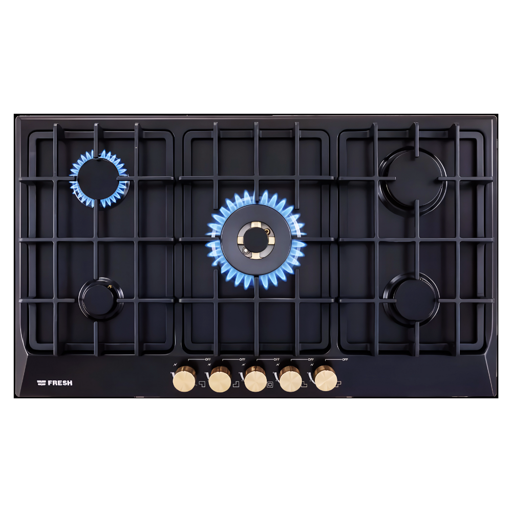 مسطح بلت إن فريش 5 شعلة، 90 سم، اسود - HAFR90CMBC1BR مسطح بلت إن فريش 5 شعلة، 90 سم، اسود - HAFR90CMBC1/BR