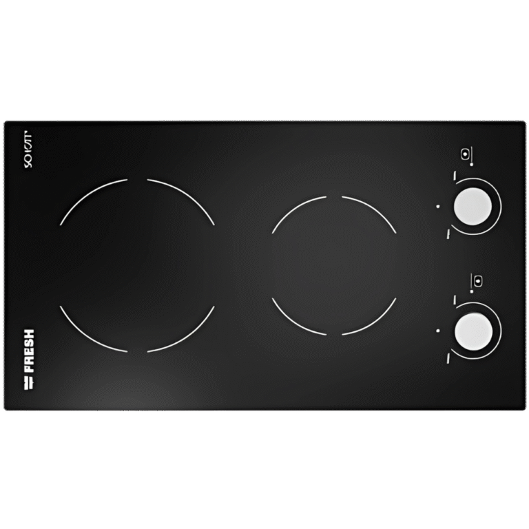 مسطح بلت إن فريش كهرباء - 2 عين زجاج سيراميك حراري VTC 2 Zone