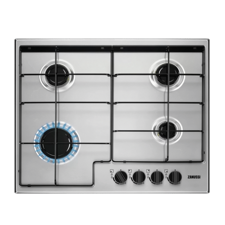 مسطح بيلت ان زانوسي  غاز 60 سم 4 شعلة أمان كامل حوامل انامل أستانلس (ZGH65414XA)