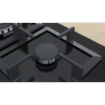 مسطح غاز بوش سيريس 6 بلت إن زجاج مقوى 75 سم 5 شعلات -أسود (PPQ7A6B20) (1)