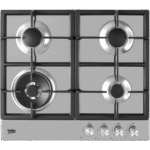 _مسطح غاز بيكو بلت إن 60 سم 3 شعلات + مقلاة حوامل زهر (HIAW 64225 SX)