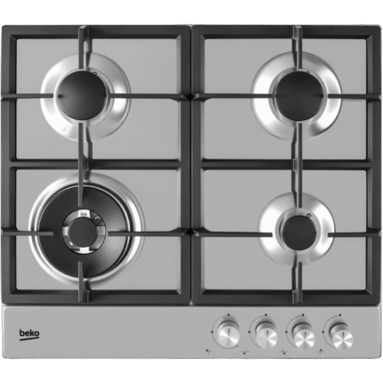 _مسطح غاز بيكو بلت إن 60 سم 3 شعلات + مقلاة حوامل زهر (HIAW 64225 SX)