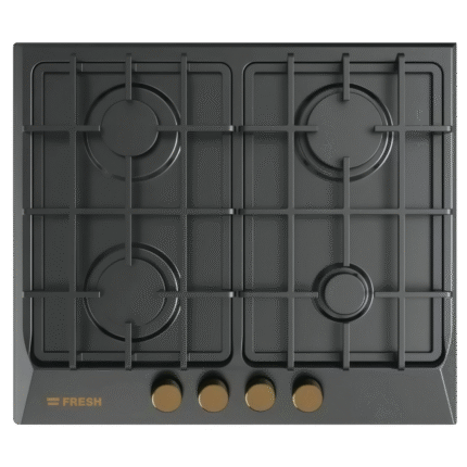_مسطح غاز فريش بلت إن 60 سم 4 شعلات أسود 500009860