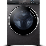 غسالة ملابس هاير تحميل أمامي 15 كجم بخار لون فضي داكن – حوض فائق الحجم – موديل HW150-BP14986ES8