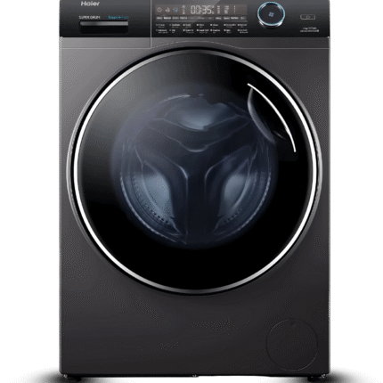غسالة ملابس هاير تحميل أمامي 15 كجم بخار لون فضي داكن – حوض فائق الحجم – موديل HW150-BP14986ES8