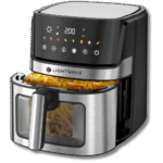 قلاية لايت ويف LW-ARF-SW08L100 هوائية رقمية – 8 لتر – 1700 وات – 8 برامج – تحكم ذكي باللمس – أسود