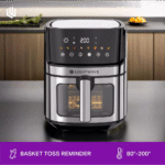 قلاية لايت ويف LW-ARF-SW08L100 هوائية رقمية – 8 لتر – 1700 وات – 8 برامج – تحكم ذكي باللمس – أسود