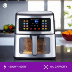 قلاية لايت ويف LW-ARF-SW10L200 هوائية متطورة – 10 لتر – 1500 وات – 16 برنامج طهي – تحكم باللمس – حجم عائلي