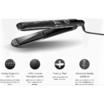 مكواة فرد الشعر براون Satin Hair 7 ST780 – تقنية SensoCare الذكية للتحكم بالحرارة، سيراميك، أسود