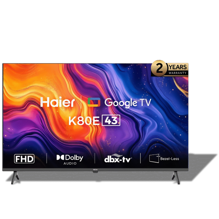 تليفزيون سمارت LED هاير 43 بوصة بدقة FHD مع ريسيفر داخلي - H43K80EF