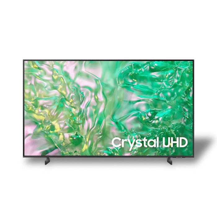 شاشة تلفزيون سامسونج 43 بوصة سمارت LED، بدقة 4K كريستال UHD، بريسيفر داخلي – (43DU8000)