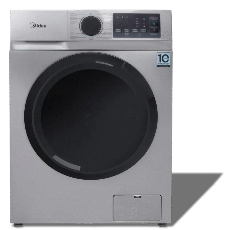 غسالة ميديا 8 كجم تحميل أمامى إنفرتر موديل - خاصية البخار ومؤشر لتنظيف الحلة MFN09W80B/S