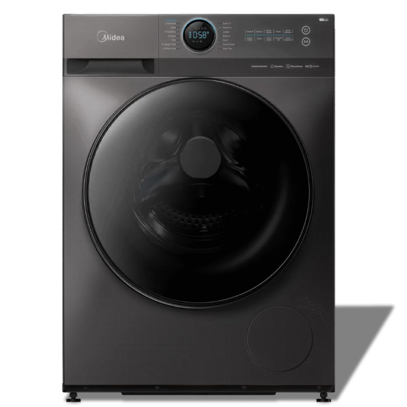 غسالة ميديا 9 كجم تحميل أمامى إنفرتر موتور - خاصية البخار وتكنولوجيا الHealth Guard MF200W90B/TT