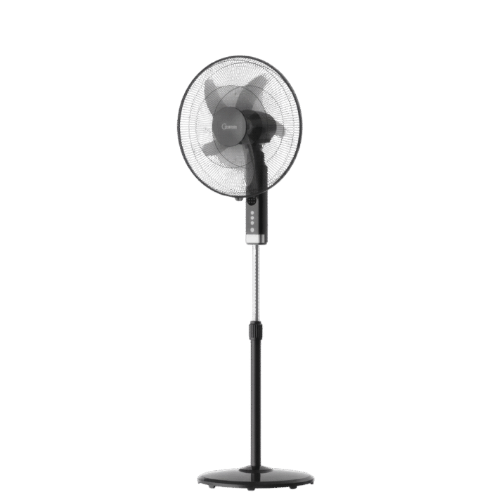 مروحة حاملة مقاس 18 بوصة، شبكة معدنية سوداء مع جهاز تحكم عن بعد FS45-25MR-BK