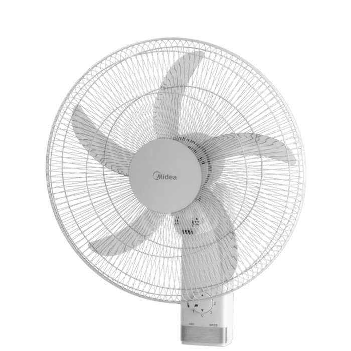 مروحة ستاند 18" بشبك معدني أبيض مع ريموت FS45-25MR-W