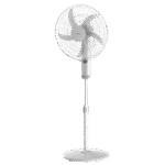 مروحة ستاند 18" بشبك معدني أبيض مع ريموت FS45-25MR-W
