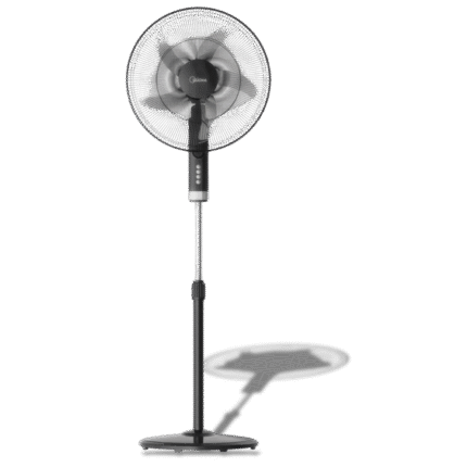 مروحة ستاند 18" بشبك معدني أسود FS45-25MT-BK