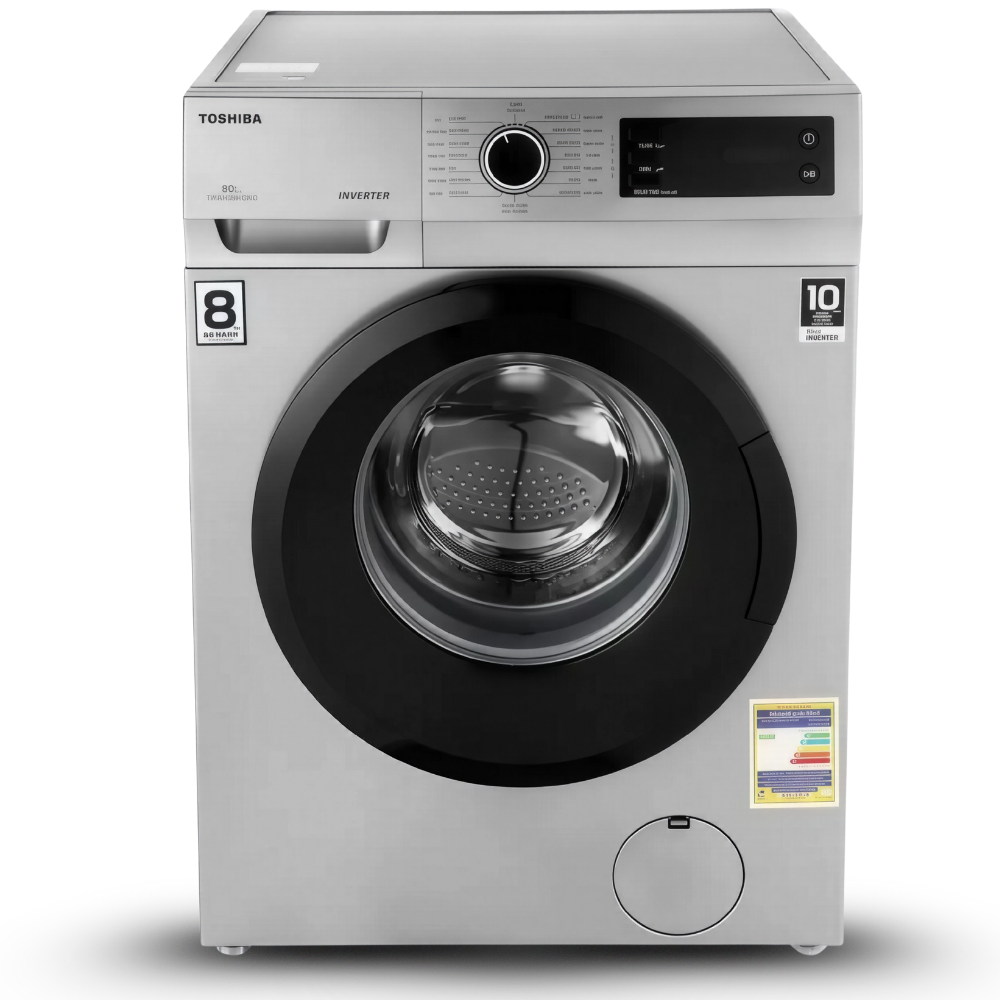 TW-BJ90S2EG(SK)-غساله 8 كيلو (سيلفر) 1200 لفة غسالة توشيبا ٨ كيلو سيلفر ١٢٠٠ لفة – TW-BJ90S2EG(SK)