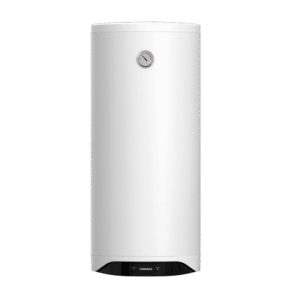 سخان مياه تورنيدو كهرباء — سعة ١٠٠ لتر إينامل — لمبة ليد — أبيض (TEEE-100MW)