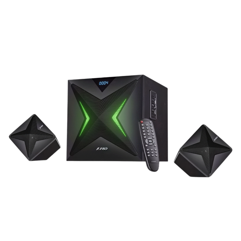 سماعات صب ووفر F&D بلوتوث – مدخل USB – صوت قوي وباس عميق – لون أسود (F550X)
