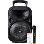 سماعة One Two Three TL-6121 لاسلكية محمولة – بلوتوث – مزودة بميكروفون – صوت نقي – أسود