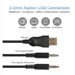 سماعة رأس Xtrike Me للألعاب – صوت محيطي قوي – موصل 3.5×2 + USB – GH-511