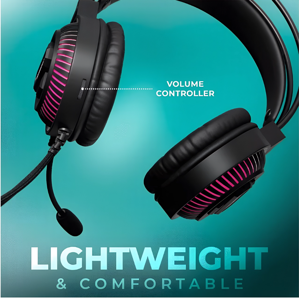 سماعة رأس للألعاب جِيدِل JEDEL GH-558 – صوت محيطي 5.1 – اتصال USB – إضاءة RGB (1)
