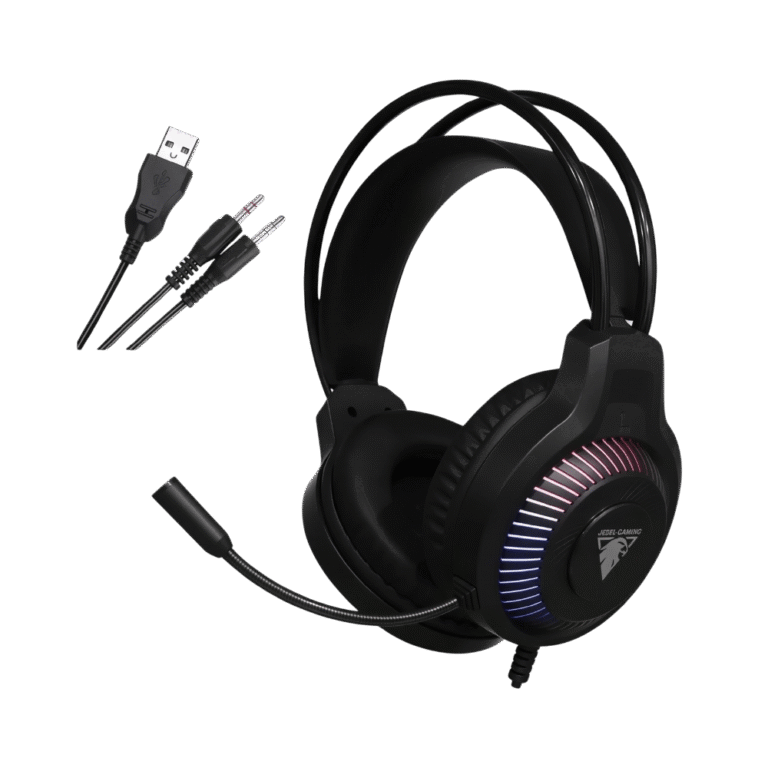 سماعة رأس للألعاب جِيدِل JEDEL GH-558 – صوت محيطي 5.1 – اتصال USB – إضاءة RGB