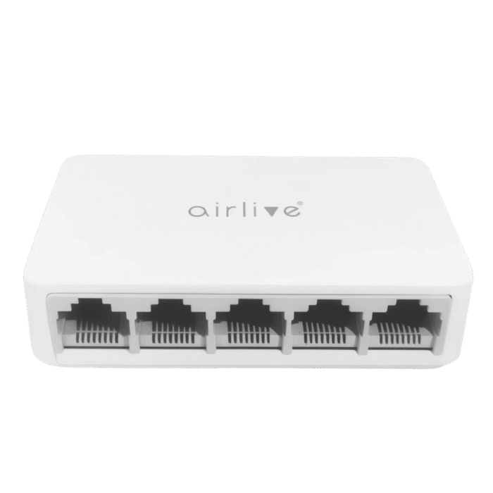 سويتش شبكات AirLive ‎10/100/1000‎ ميجابت – ‎5‎ منافذ جيجابت إيثرنت – أداء عالي السرعة – Live-5GT