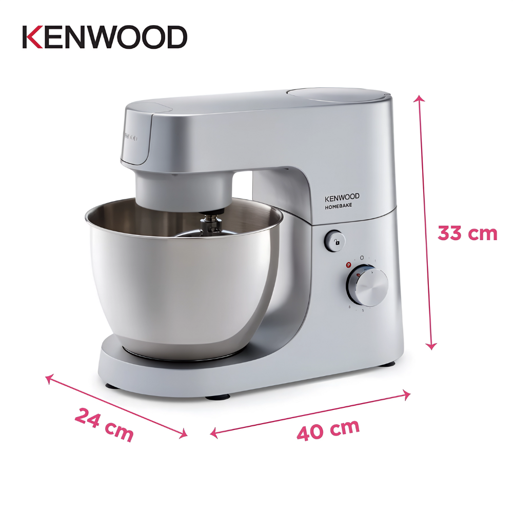 عجان وخلاط كينوود HomeBake – قدرة ١٠٠٠ وات – وعاء عميق من الستانلس – KHH01.120SI (3)