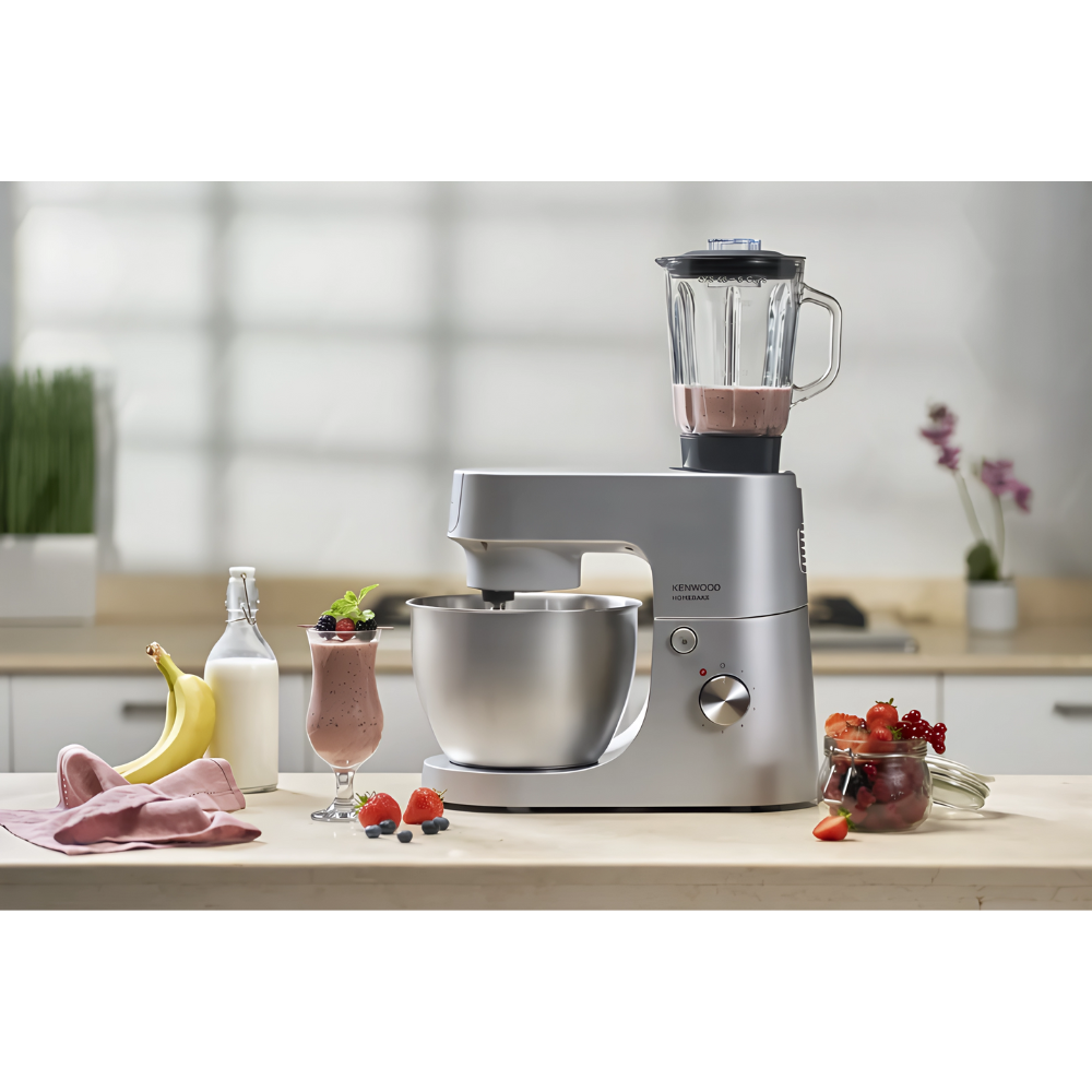 عجان وخلاط كينوود HomeBake – قدرة ١٠٠٠ وات – وعاء عميق من الستانلس – KHH01.120SI (8)