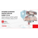 غسالة أطباق توشيبا – سعة ١٣ فرد – مزودة بفلتر مضاد للبكتيريا – ستانلس ستيل – DW-13F8AF(SS)-EG