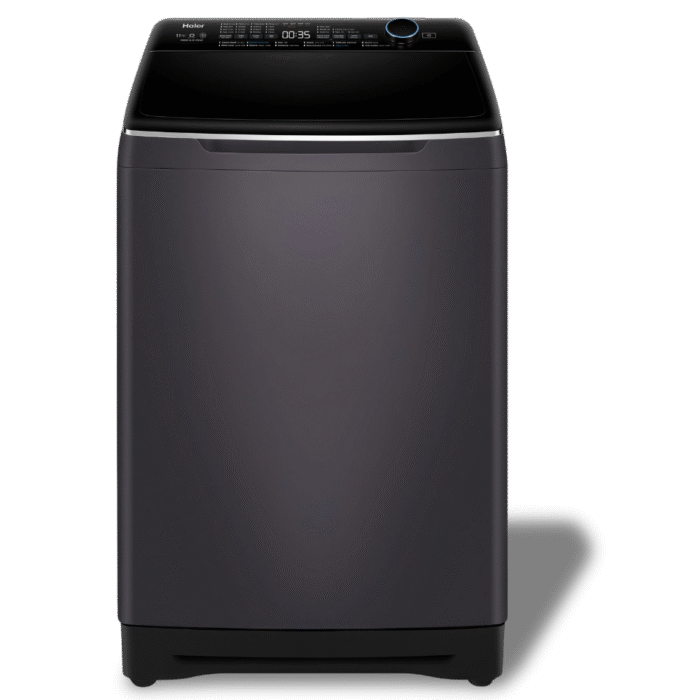 غسالة هاير تحميل علوي – سعة ١٣ كجم – محرك إنفرتر Direct Motion – فضي غامق – HWM130-B2178S8