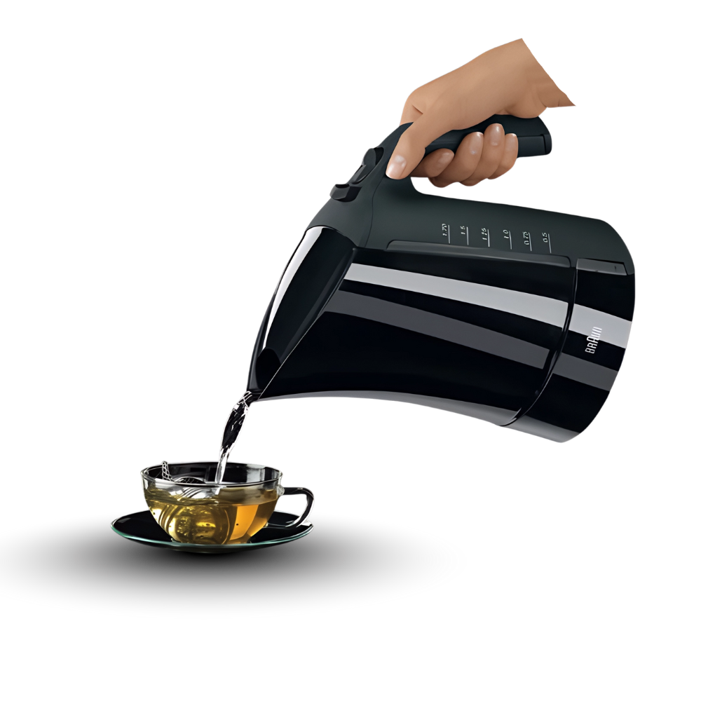 غلاية مياه براون مالتي كويك ٣، سعة ١٫٧ لتر، ٢٢٠٠ واط – لون أسود – WK300 (1)