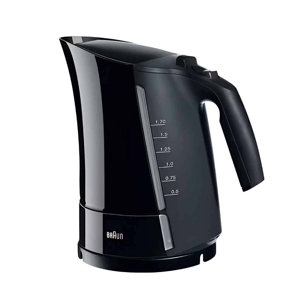 غلاية مياه براون مالتي كويك ٣، سعة ١٫٧ لتر، ٢٢٠٠ واط – لون أسود – WK300 (2) غلاية مياه براون مالتي كويك ٣، سعة ١٫٧ لتر، ٢٢٠٠ واط – لون أسود – WK300