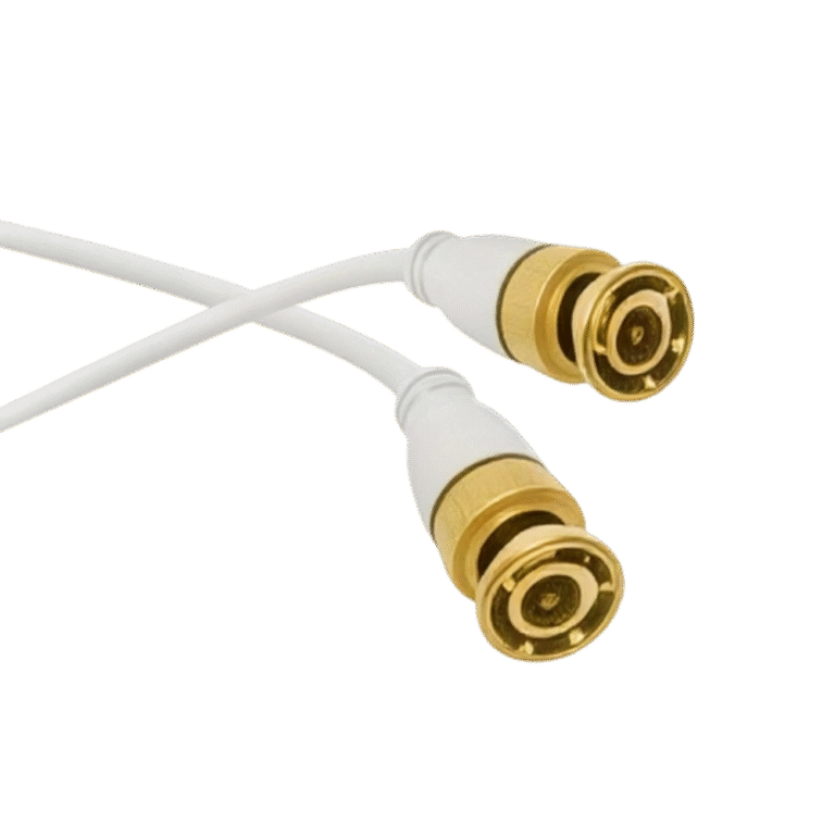 كابل أبيض (_5C-2V_) – كابل احترافي لنقل الإشارة بدقة عالية لأنظمة المراقبة والتلفزيون BNC _75-3_