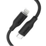 _كابل شحن Anker Powerline III Flow USB-C إلى Lightning بطول _0.9_ متر – أسود – متانة ومرونة فائقة (A8662P11)