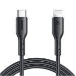 _كابل شحن جوي روم Type-C إلى Lightning – بطول ١ متر – أسود (SA26-CL3)