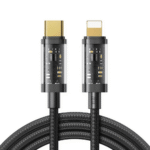 كابل شحن جوي روم Type-C إلى Lightning – قدرة ٢٠ واط طول ١.٢ متر – أسود (S-CL020A12)